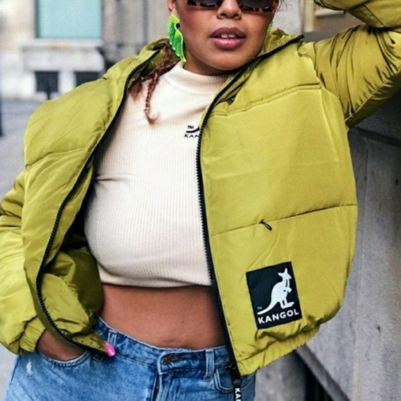 Kangol X Hm Puffer Bomber Short Jacket 